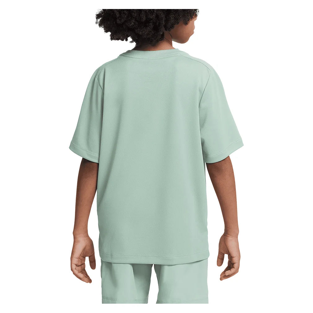 Boys' Dri-FIT Quick Dry Multi Short Sleeve Workout Shirt - Lightweight Moisture Wicking Training Top for Running, Gym & Sports Activities