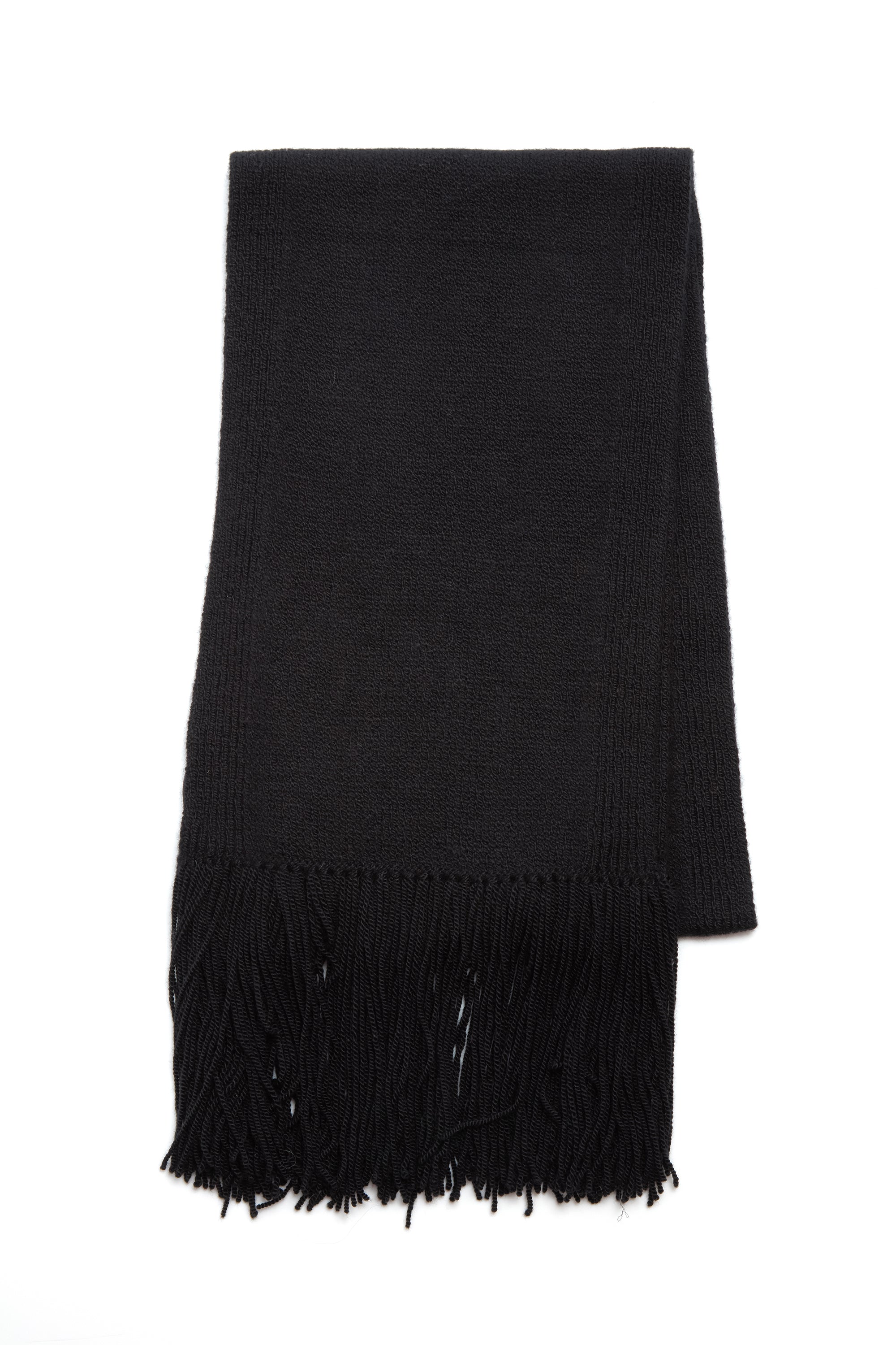 Luxury Black Cashmere Staffordshire Knit Fringe Scarf - Soft Winter Wrap for Women & Men - Perfect for Cold Weather, Office & Evening Outfits