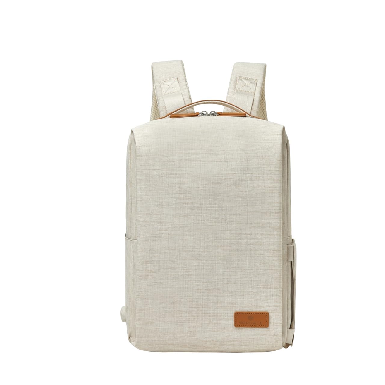 Nordace Siena Pro 13 Smart Backpack - 13.3 Inch Laptop Backpack for Men & Women, 15L Lightweight Travel Backpack for Work, School, Commuting & Everyday Use (Beige-Brown) | Durable & Water-Resistant Design for Business Trips & College Students