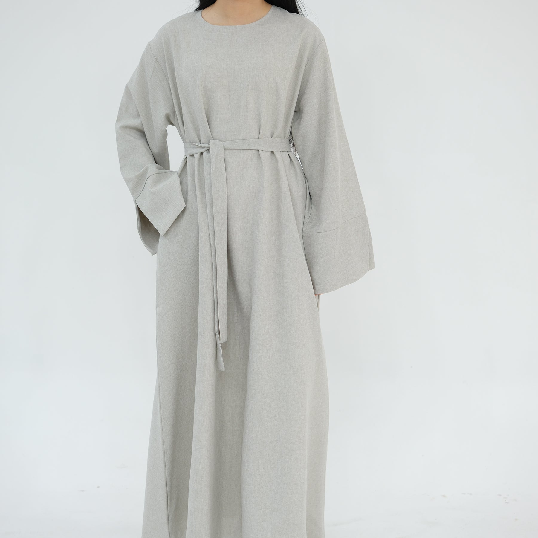 Heather Everyday Abaya Sand - Modest Muslim Dress for Women | Comfortable Daily Wear & Prayer Outfit | Perfect for Home, Mosque & Special Occasions
