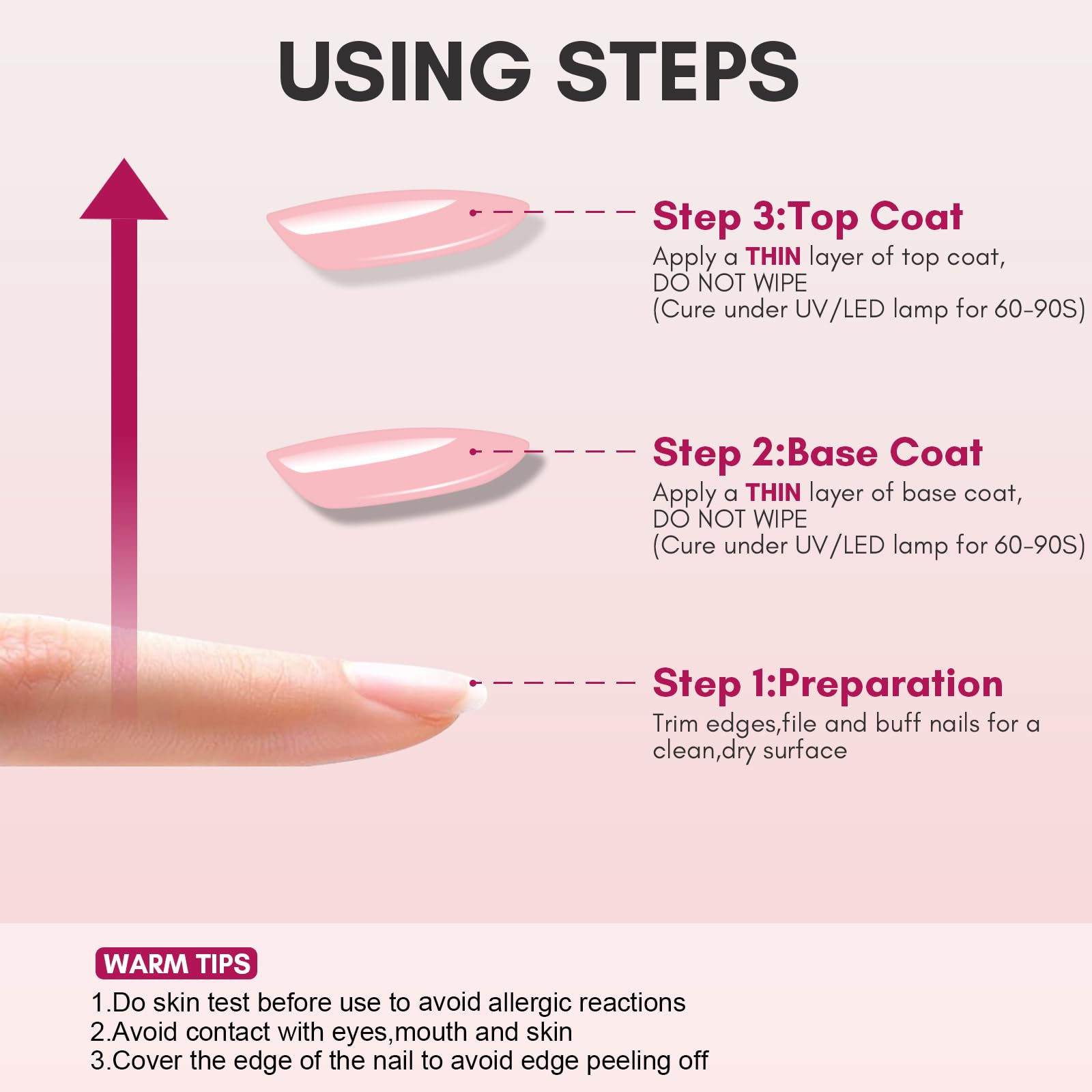 Makartt Ballerina Pink Rubber Base Gel - Long Lasting UV Nail Polish for Salon & Home Manicure