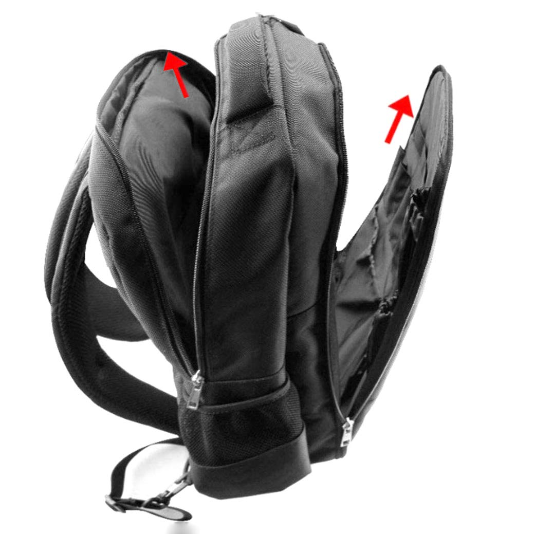 ZHFF Professional Barber Backpack - Multifunctional Hairdressing Tool Organizer with Travel Makeup Storage | Portable Black Backpack for Clippers, Scissors & Styling Tools | Perfect for Salon Professionals & Mobile Hairstylists