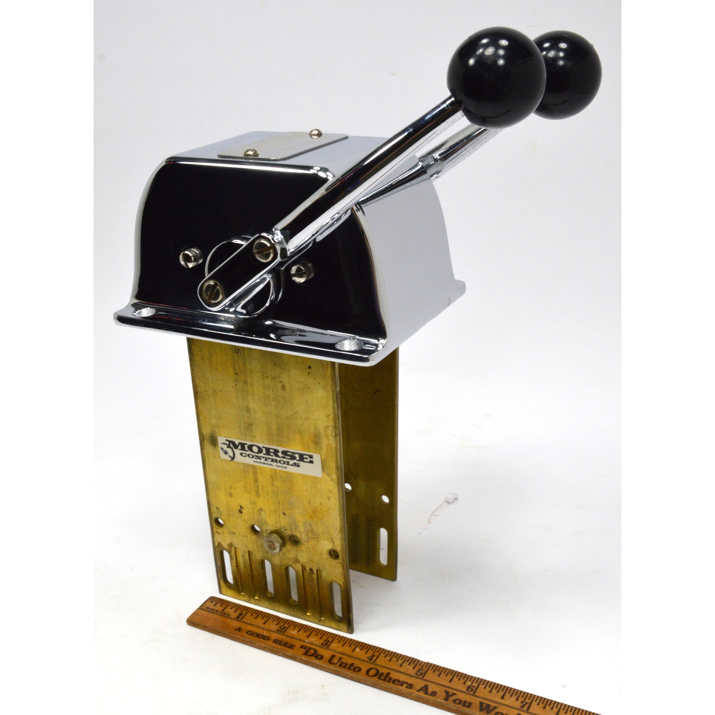 New Morse E31001 Twin S Throttle Control for Boats & Marine - Open Box - Perfect for Smooth Speed Adjustment on Yachts, Fishing & Speed Boats