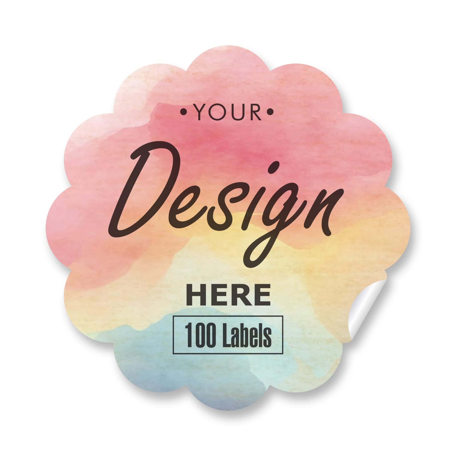 Custom Stickers Personalized Labels - DIY Waterproof Vinyl Stickers for Business Branding, Thank You Gifts, Product Packaging & Scrapbooking - 100pcs 6