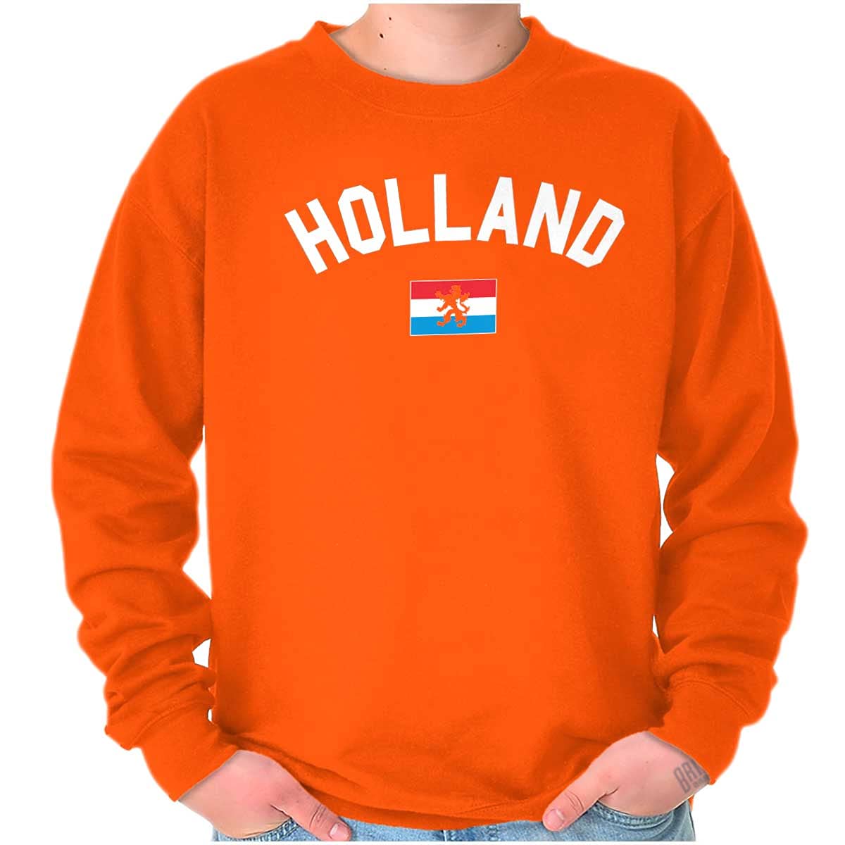 Dutch Holland Country Flag Soccer Fan Sweatshirt for Men & Women - Perfect for Football Matches, National Pride & Casual Wear