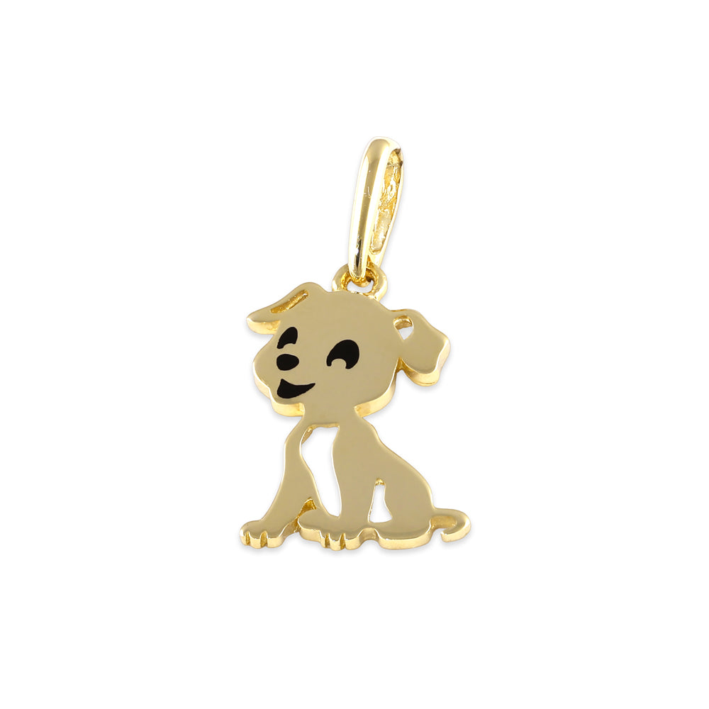 14K Solid Gold Puppy Dog Pendant Necklace - Cute Pet Jewelry Gift for Dog Lovers, Perfect for Birthdays, Anniversaries & Everyday Wear