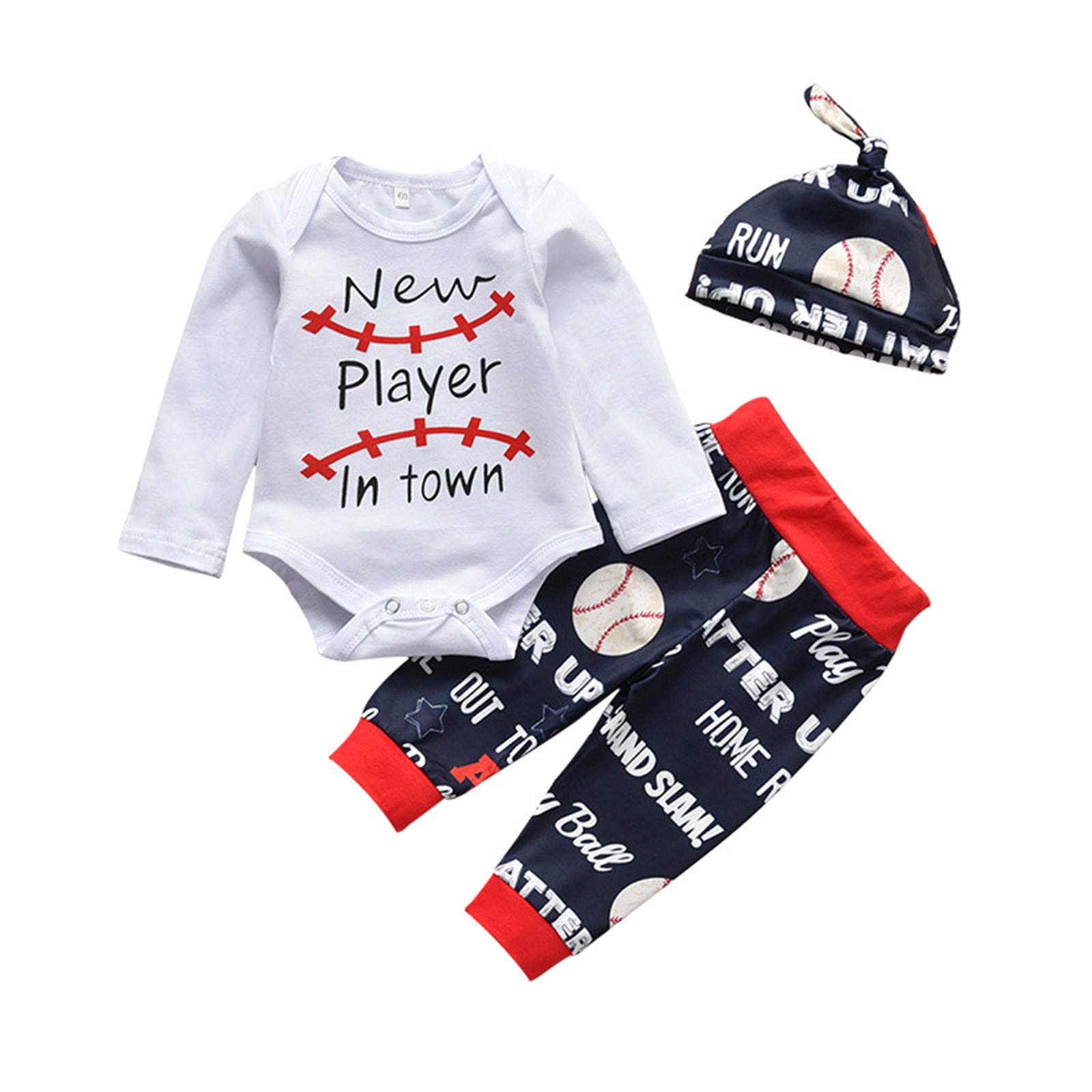 Unisex Baby Clothes Set - Cow Print Romper, Long Pants & Hat for Newborns & Toddlers | Soft Cotton Outfits for Boys & Girls | Perfect for Playdates, Photo Shoots & Everyday Wear