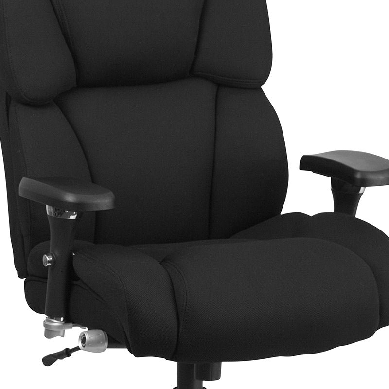 FLASH HERCULES Series 400 lb Capacity Big & Tall Executive Office Chair - Heavy Duty Ergonomic Chair with Adjustable Lumbar Support - Perfect for Long Work Hours, Gaming & Home Office Use