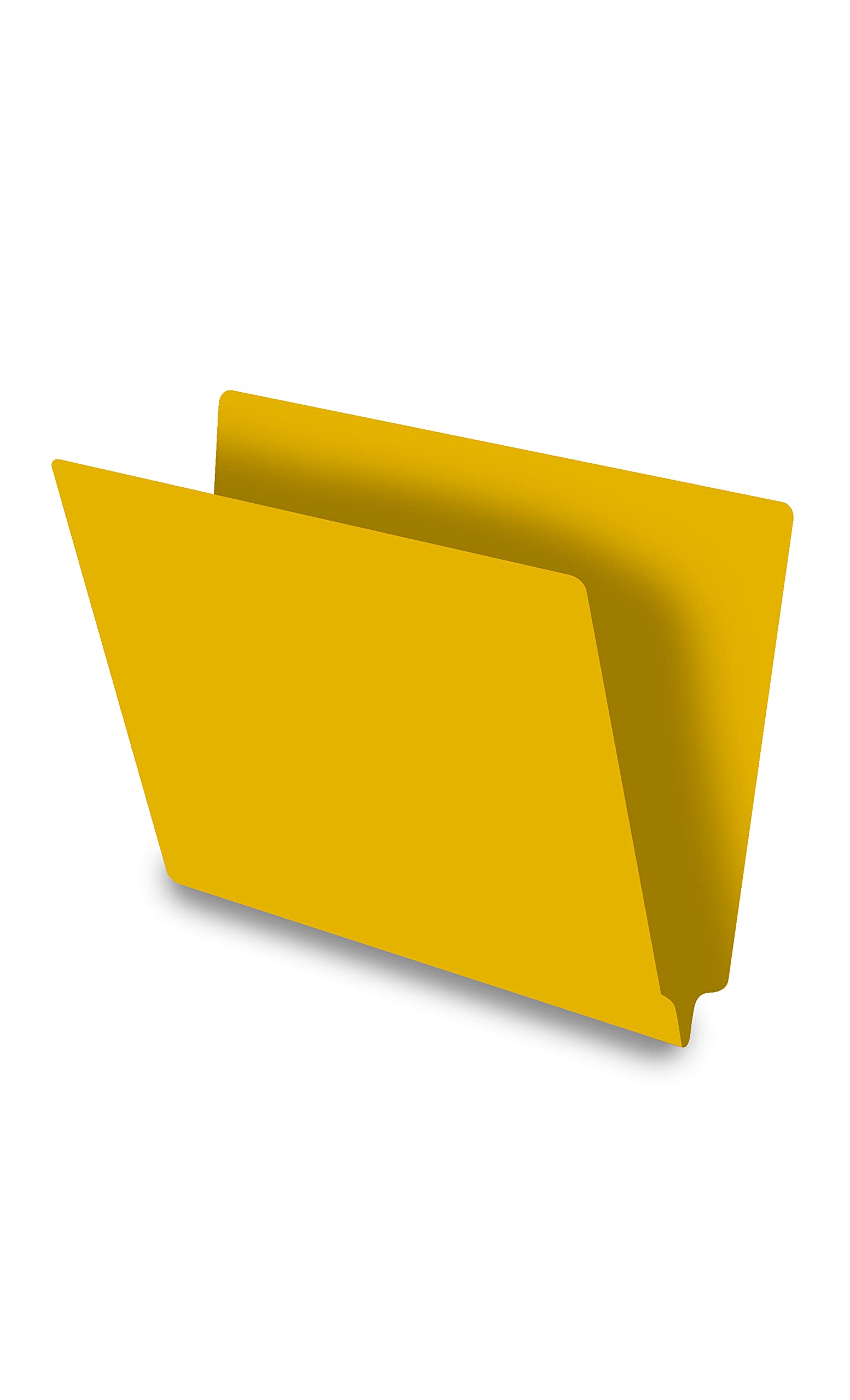 Premium Yellow Legal Size File Folders - 14pt Reinforced End Tab Folders, Pack of 250 - Ideal for Office, Medical Records & Legal Documents Organization