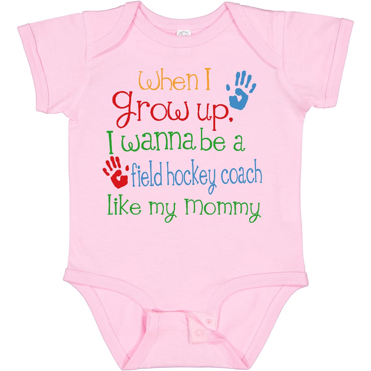 Inktastic Field Hockey Coach Like Mommy Baby Bodysuit - Cute Infant Onesie for Sports Lovers - Perfect for Game Days, Team Support & Family Matching Outfits
