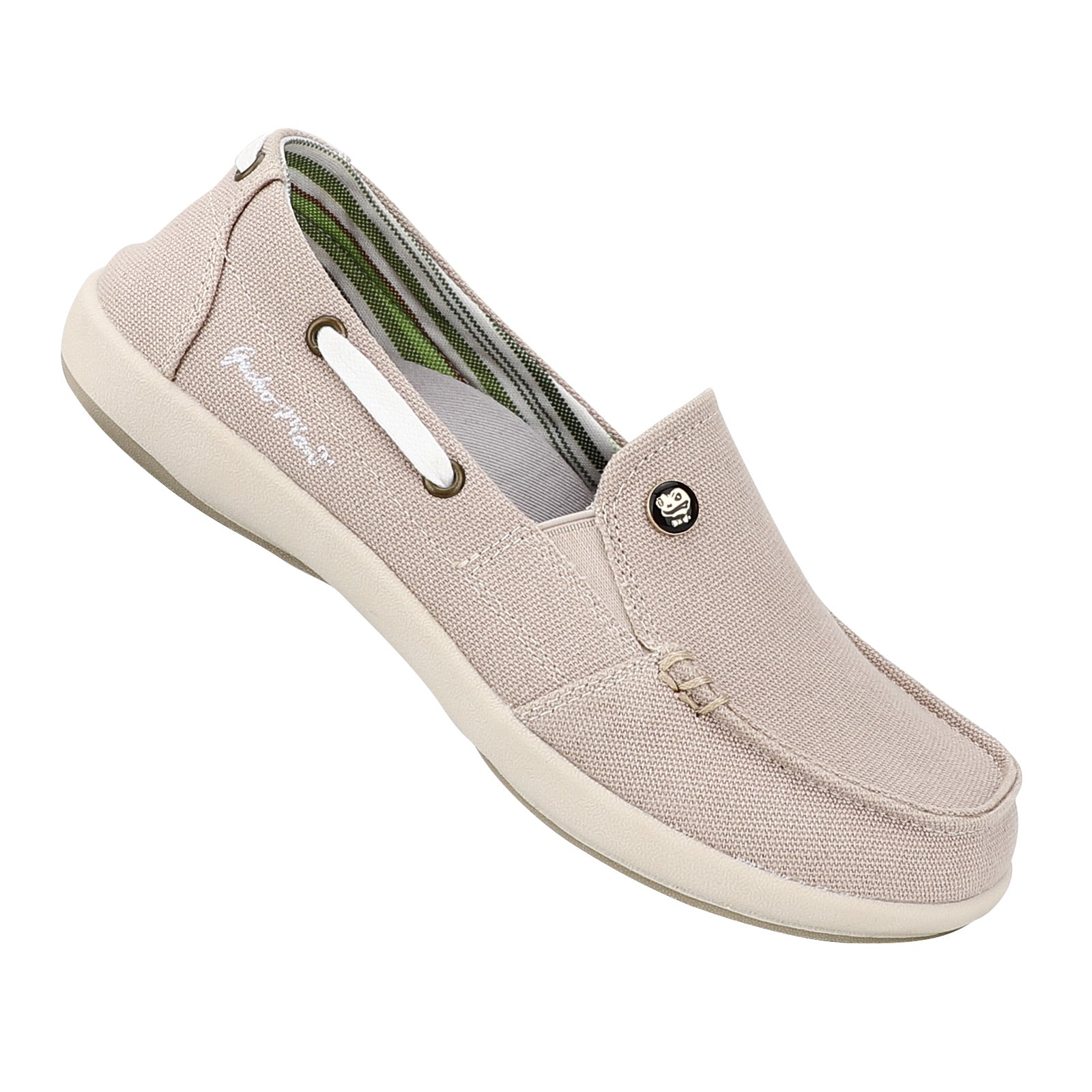Women's Comfortable Canvas Loafer Shoes - Casual Slip-On Flats for Walking, Work & Travel - Breathable & Lightweight Everyday Shoes