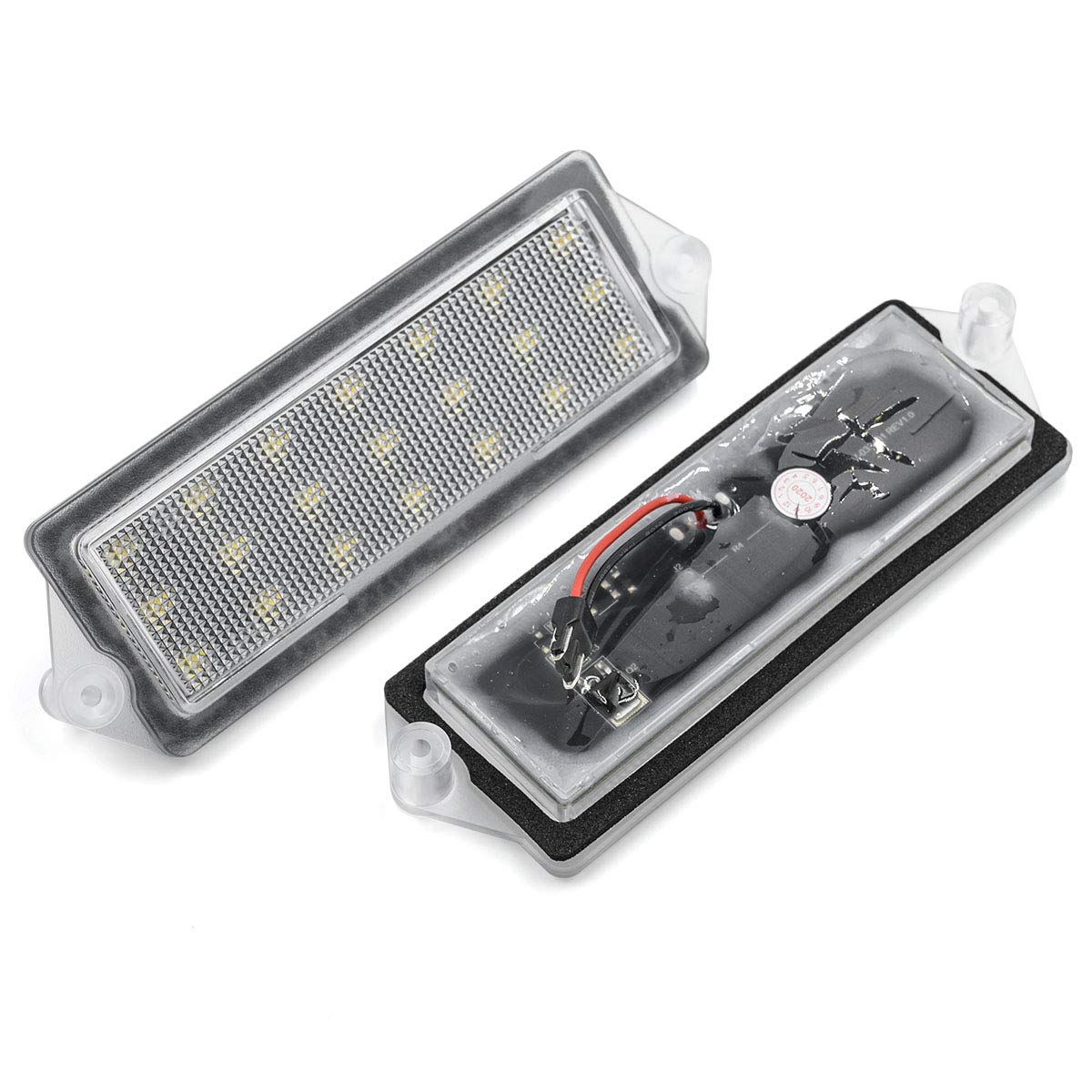2-Pack H2 LED License Plate Lights - Xenon White Bulbs for 2003-2007 Hummer H2 - Waterproof & Easy Installation - Perfect for Night Driving & Off-Road Adventures