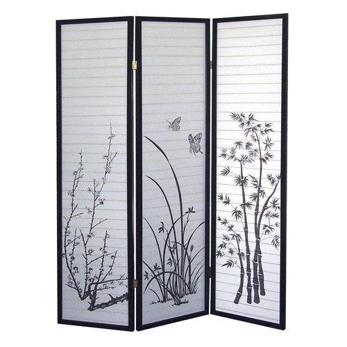 3-Panel Folding Room Divider with Nature Scenery Print - Privacy Screen for Home, Office & Dorm - Perfect for Partitioning Spaces & Adding Decorative Touch