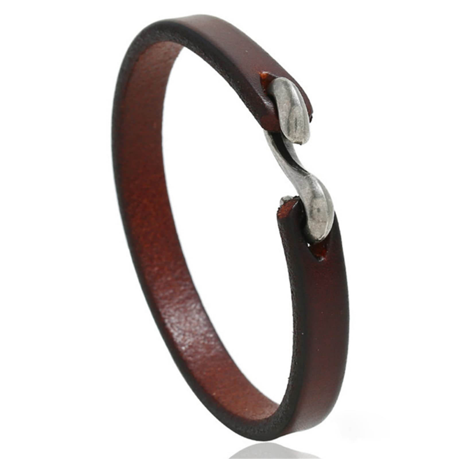 Handmade Black Leather Cuff Bracelet for Women & Men - Boho Studded Wrap Bracelet, Double Strand Splicing Bangle | Perfect for Casual Wear, Festivals, and Gift Giving