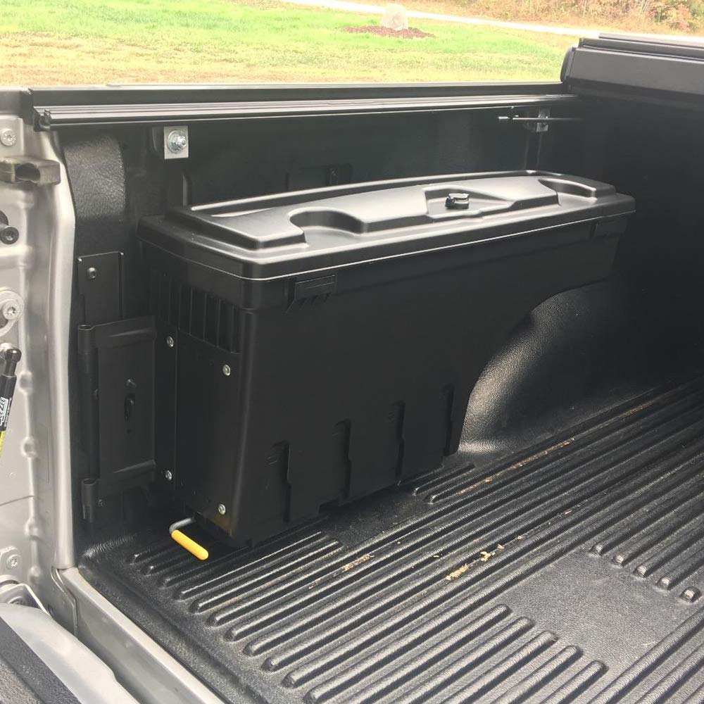 G-PLUS Truck Bed Storage Box Set (2PCS) - Left Driver & Right Passenger Side Tool Box for Toyota Tacoma 2005-2020 Models - Durable Black Rear Cargo Organizer | Perfect for Camping Gear, Work Tools & Outdoor Equipment Storage