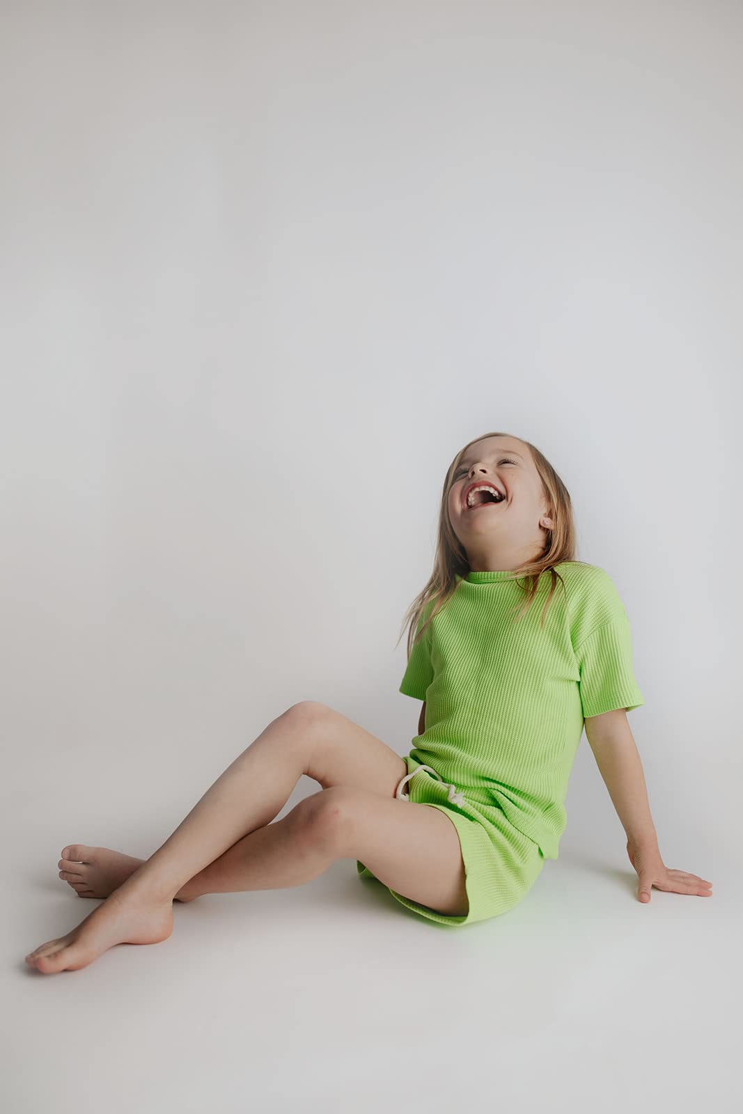 Three Little Tots Baby Boys & Girls Summer Waffle Toddler Outfit - Organic Cotton 2-Piece Top & Bottom Set | Perfect for Playdates, Beach Trips & Summer Adventures
