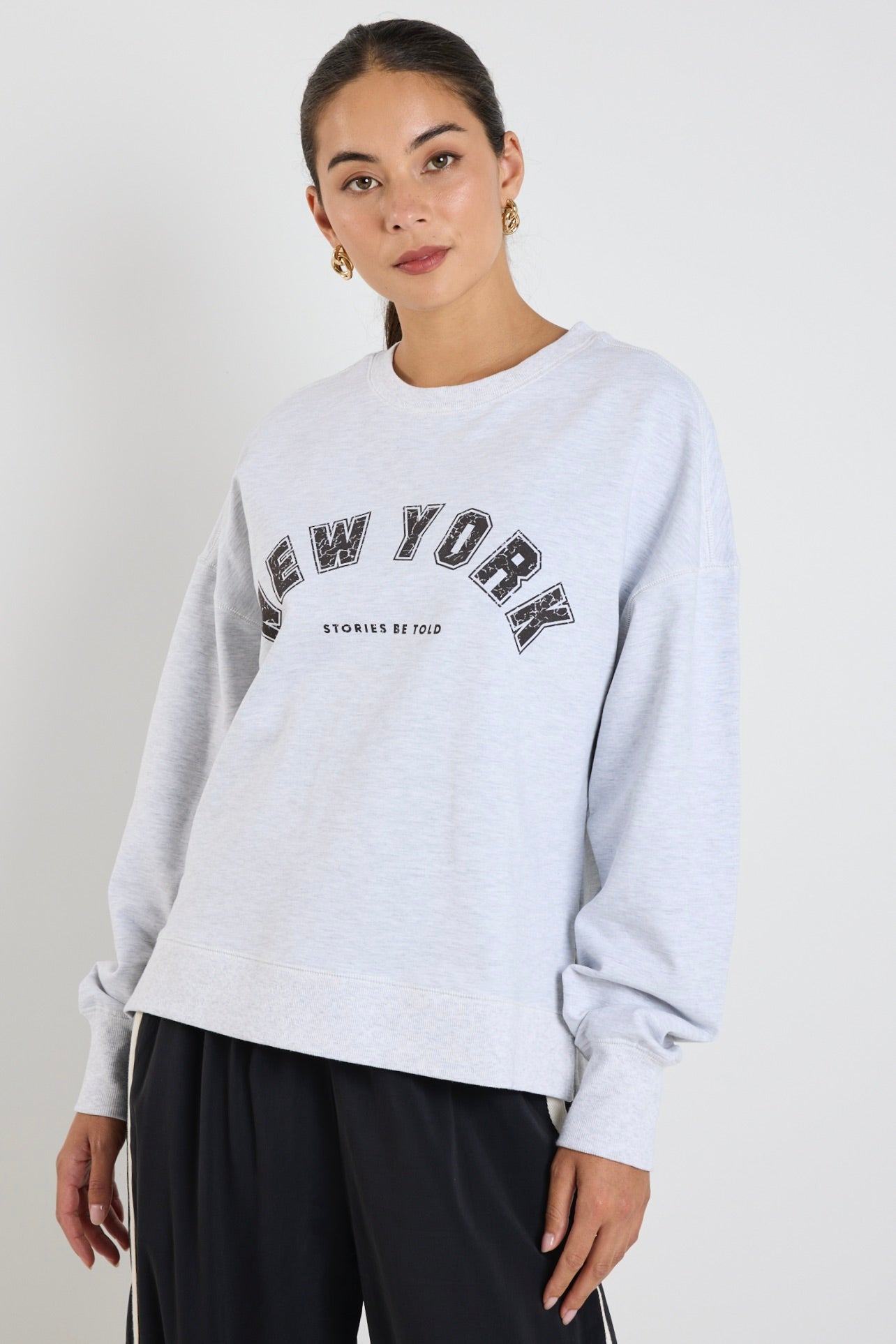 Club Snow Marle NY Printed Sweatshirt - Trendy Graphic Hoodie for Women & Men - Perfect for Streetwear, Casual Outfits & Winter Fashion