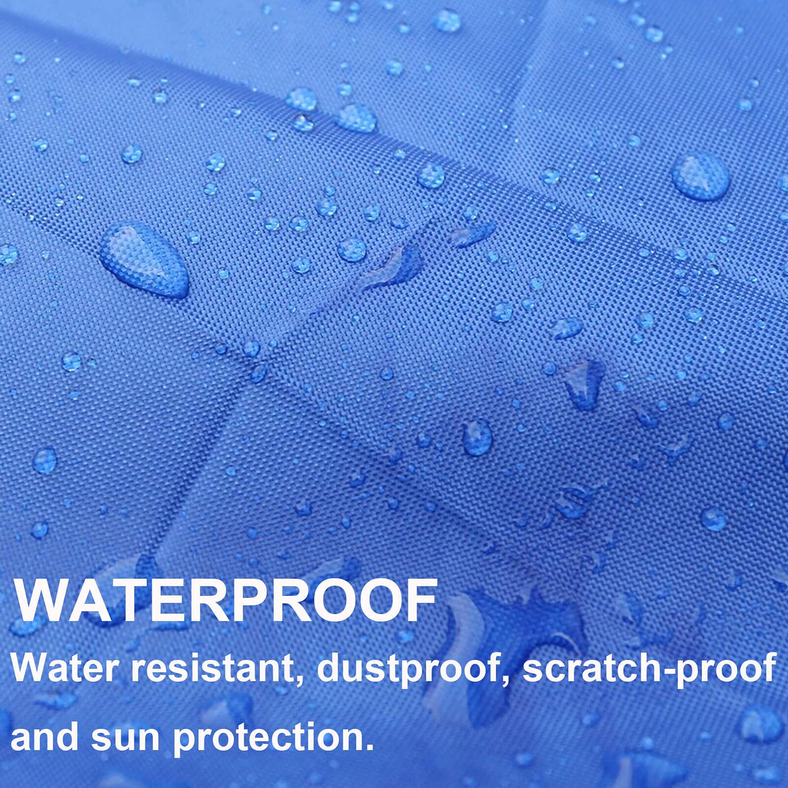 LDIW 210D Waterproof UV-Resistant Boat Cover for V-Hull, Tri-Hull, Bass & Fishing Boats (20-22FT, 700x254cm, Blue) - Durable Protection for Trailering & Outdoor Storage