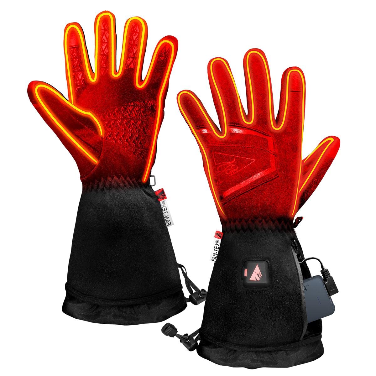 ActionHeat 5V Lightweight Battery Heated Gloves for Women - Waterproof Winter Gloves with 3 Adjustable Heat Levels & 8 Hours Heating - Perfect for Skiing, Snowboarding & Cold Weather Outdoor Activities