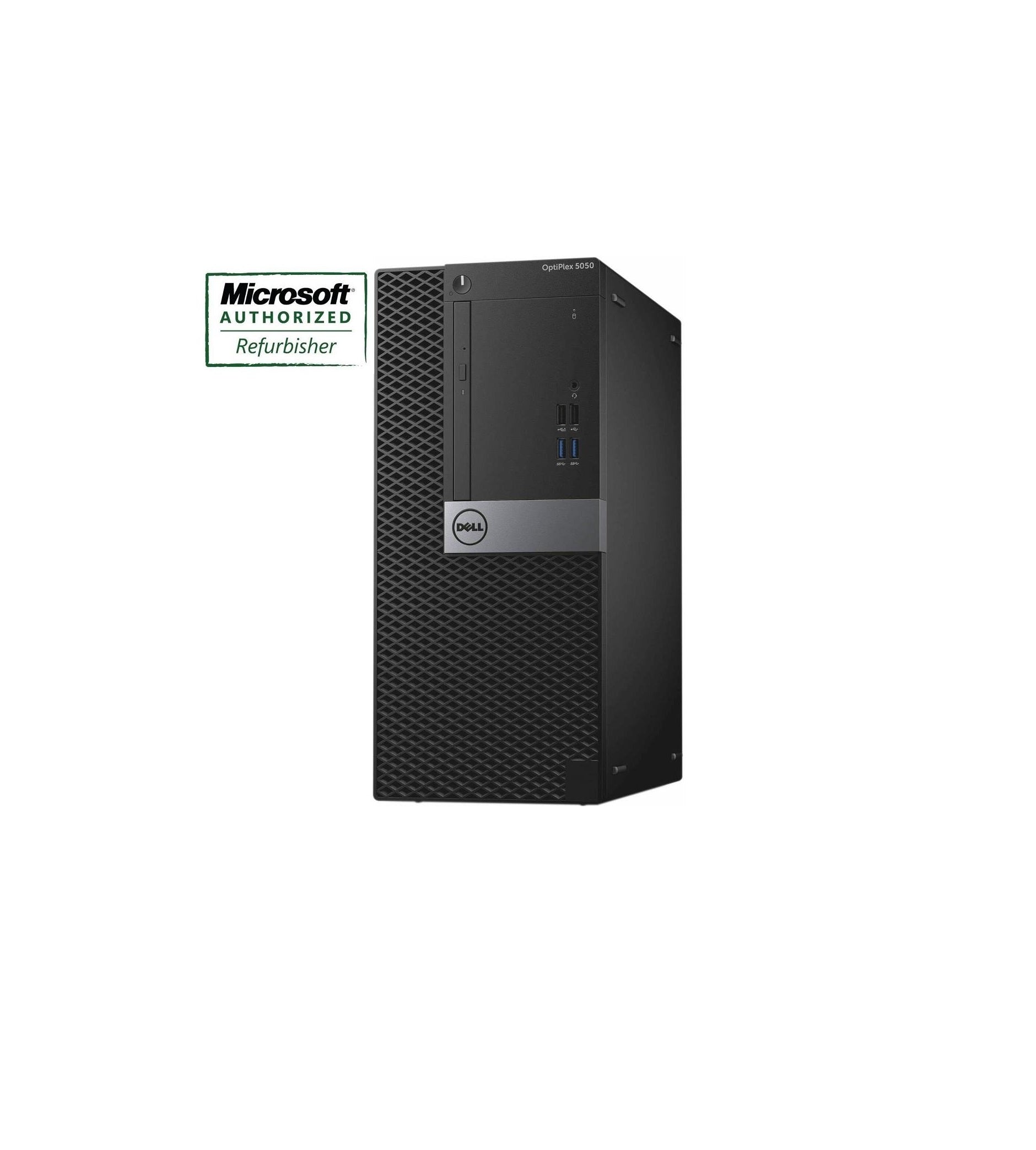 Refurbished Dell OptiPlex 5050 Tower PC - Intel Core i5-6500 3.2GHz, 8GB RAM, 256GB SSD, Windows 10 Pro (Renewed) - Perfect for Home Office, Business Workstations & Everyday Computing