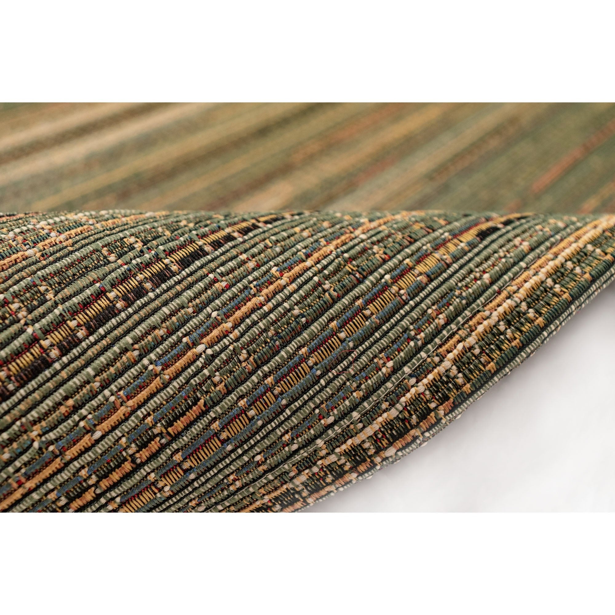 Liora Manne Marina Stripes Indoor/Outdoor Area Rug - Green | Water-Resistant & Durable | Perfect for Patio, Deck, Living Room & Bedroom Decor