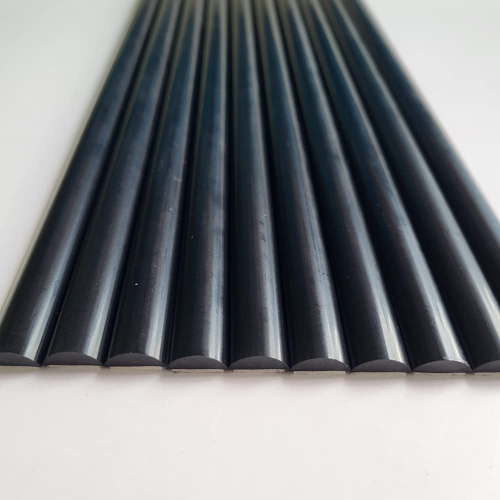 Black Peel and Stick Tile Trim - 10 Pack (12