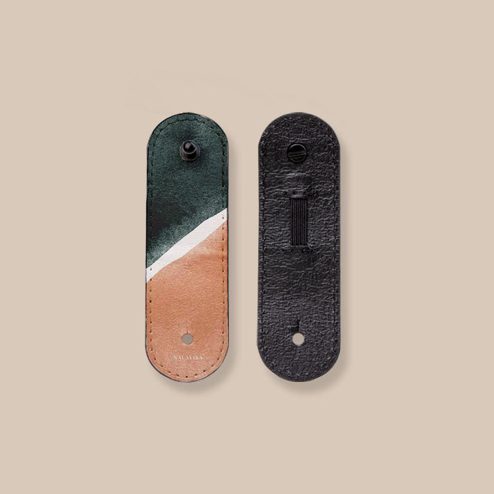 Eco-Friendly Peach & Forest Green Luxe Shapes EcoWrap Cord - Perfect for Gift Wrapping, DIY Crafts, and Home Decor