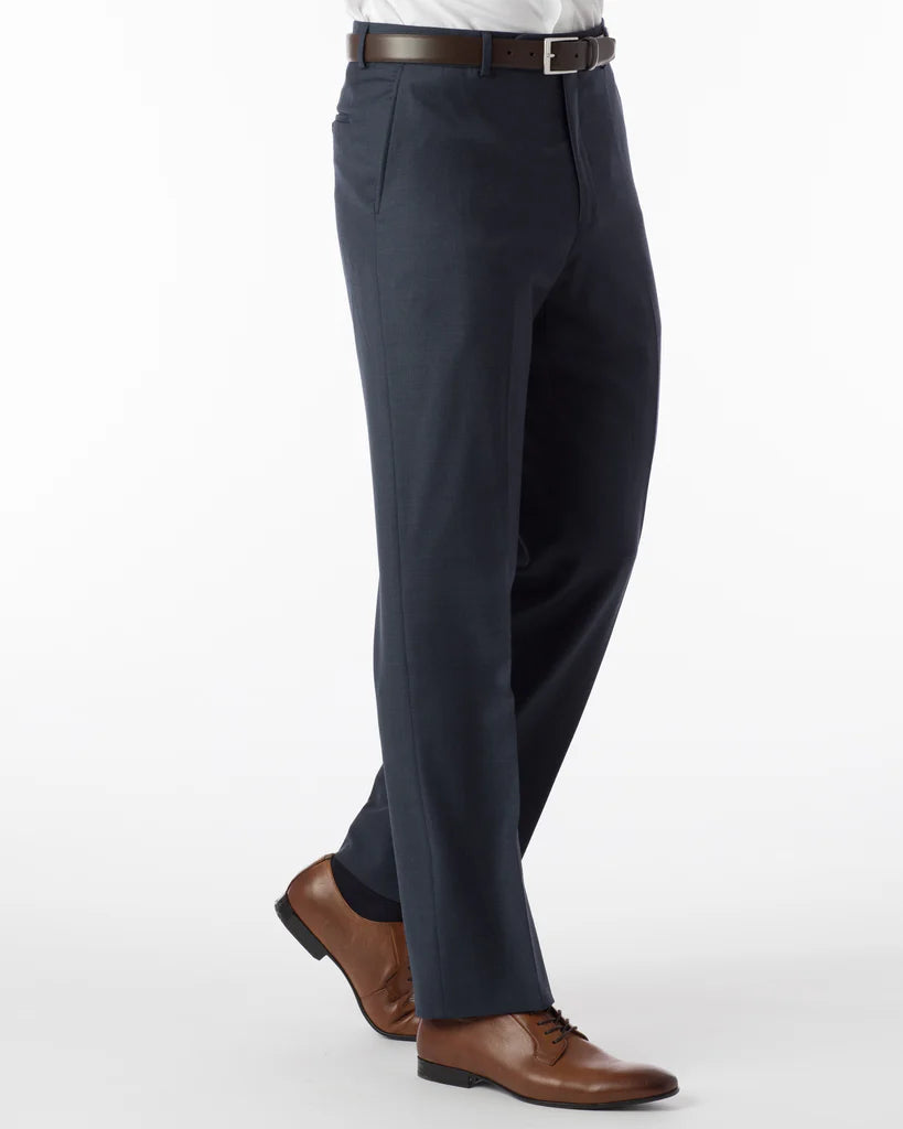 Allen Oniel Navy Mix Harness Dress Pants for Men - Professional Office Wear & Formal Occasions