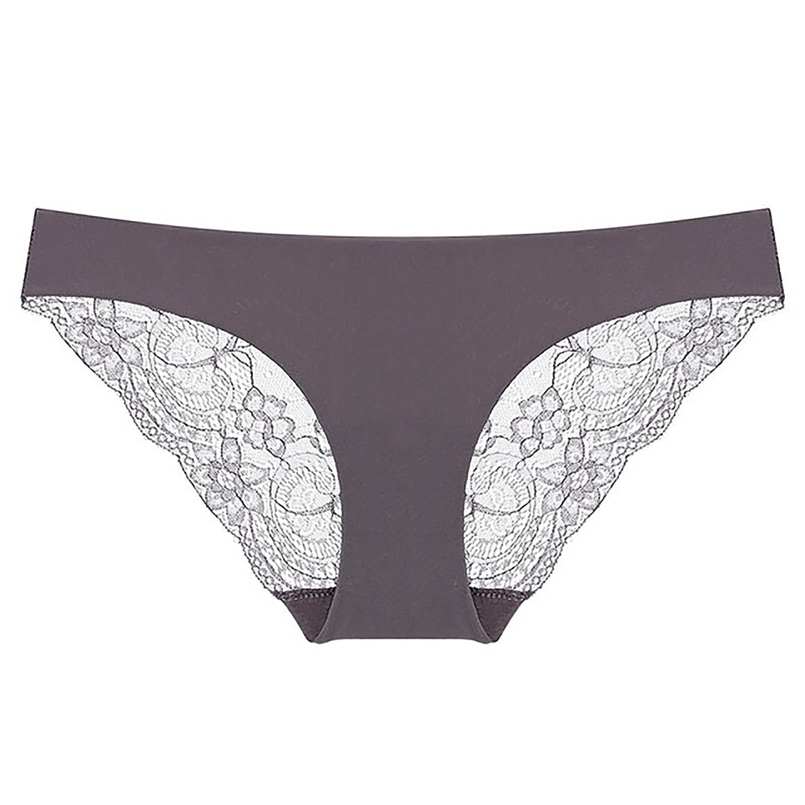 Silk Lace Waist Low Rise Briefs - Breathable & Sexy Women's Underwear for Daily Wear & Special Occasions