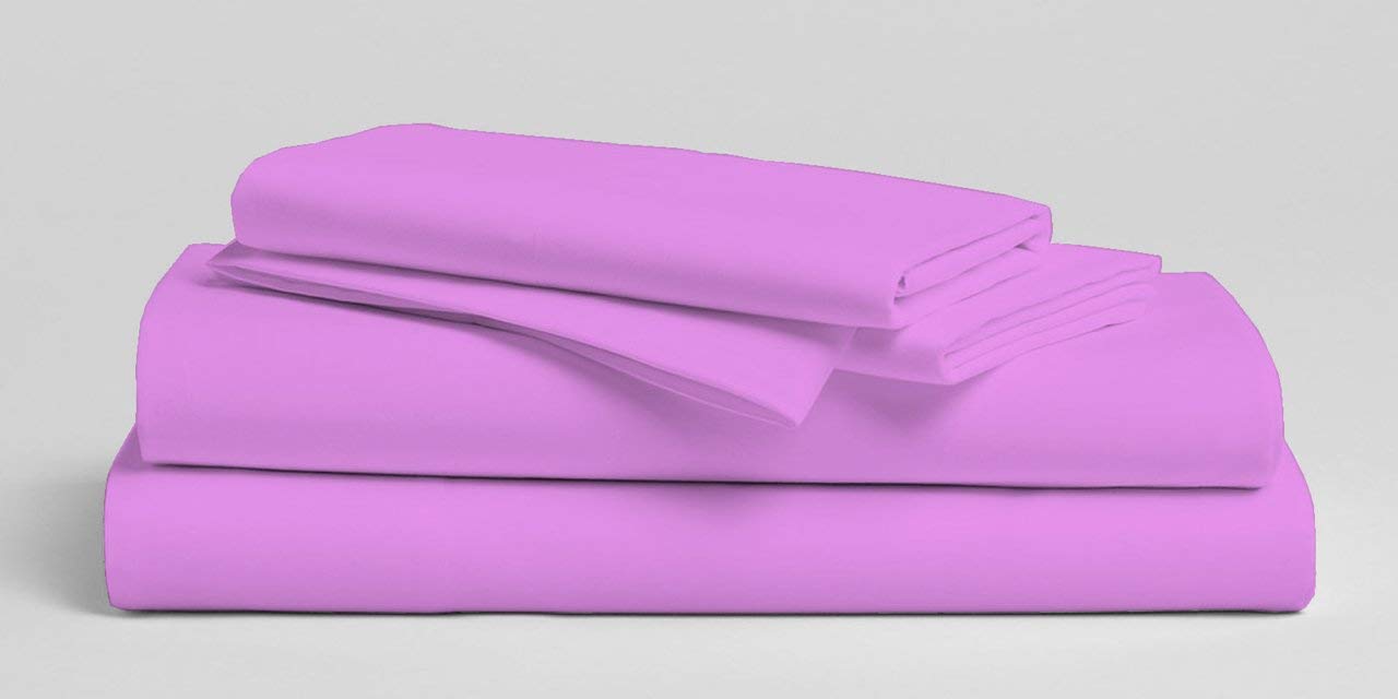 Premium 8-Piece Super Soft Quilted Goose Down Comforter Set - 300 GSM, 500 Thread Count with Duvet Cover & 100% Egyptian Cotton Sheets (Full Size, Lavender) - Luxury Bedding for Cozy Winter Nights & Hotel-Style Comfort