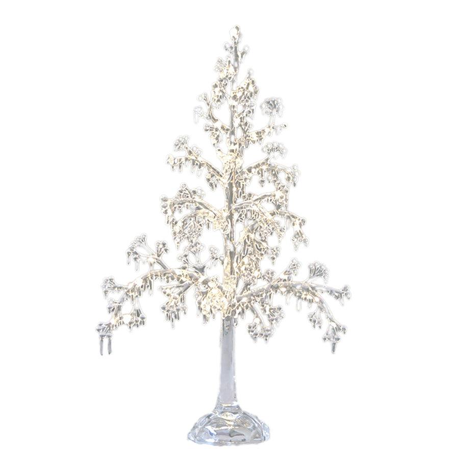 HARMONIER XMAS LED Desktop Crystal Tree - 51cm (480g) - Elegant Holiday Decor for Home, Office & Christmas Party Decoration