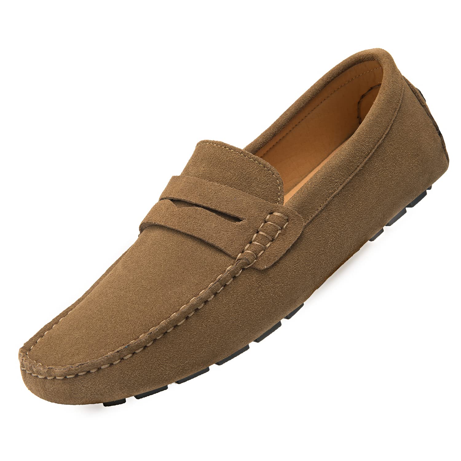 Go Tour Men's Penny Loafers - Comfortable Moccasin Driving Shoes for Men | Slip-On Casual Boat Shoes | Perfect for Office, Travel & Weekend Outings