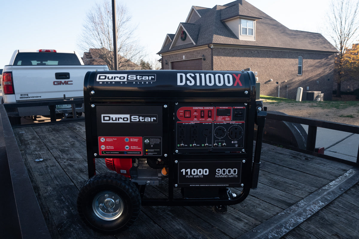 11,000 Watt Portable Gasoline Generator with CO Alert - Reliable Backup Power for Home, Camping & Emergency Use