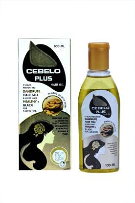 Cebelo Plus Hair Growth Oil - 100ml Natural Hair Treatment for Thicker, Longer & Healthier Hair - Perfect for Daily Scalp Massage & Deep Conditioning
