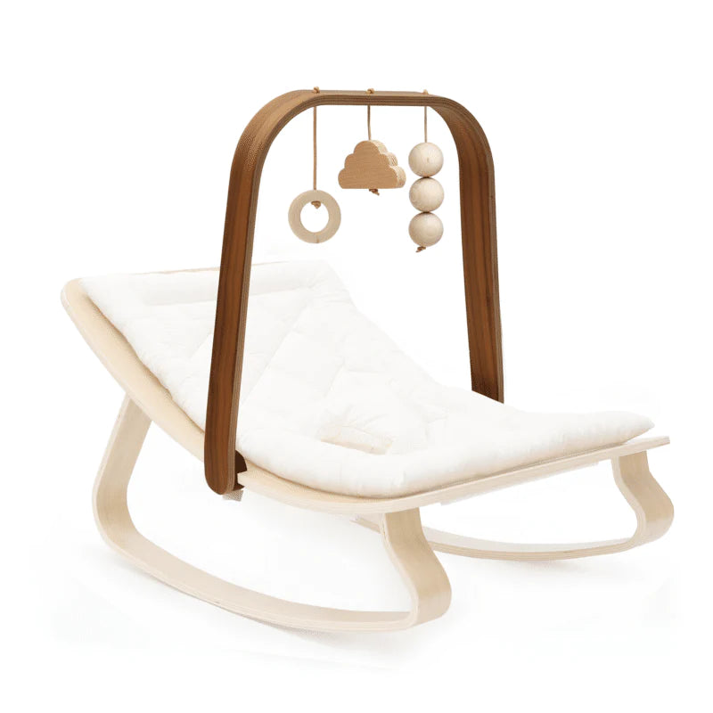 Charlie Crane Levo Arch Wooden Toy Bar - Montessori Baby Play Gym for Sensory Development & Tummy Time - Perfect for Nursery, Daycare & Home Playrooms