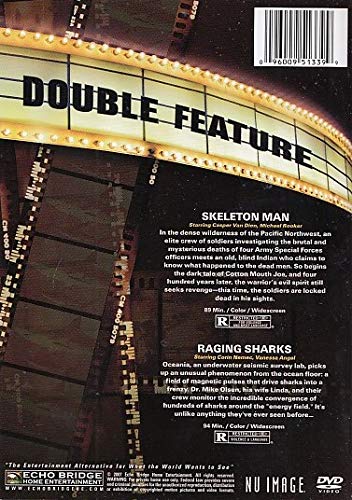 Skeleton Man vs Raging Sharks - Action Figure Set for Collectors & Kids | Perfect for Halloween Decor & Movie Night Scenes