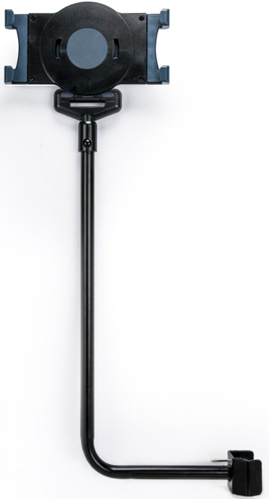 Universal Tablet Microphone Stand Mount - Aidata US-2119WM-TCA Adjustable Holder for iPad, Smartphones & Recording Devices | Perfect for Podcasting, Live Streaming & Video Calls (Black)