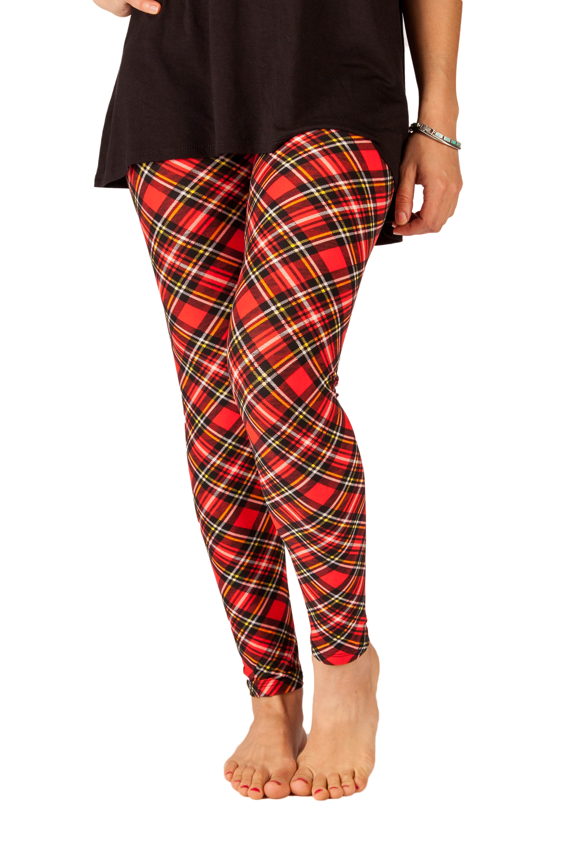 Premium Tartan Yoga Band - Stretchy Resistance Exercise Band for Yoga, Pilates & Fitness - Perfect for Home Workouts, Gym Training & Physical Therapy