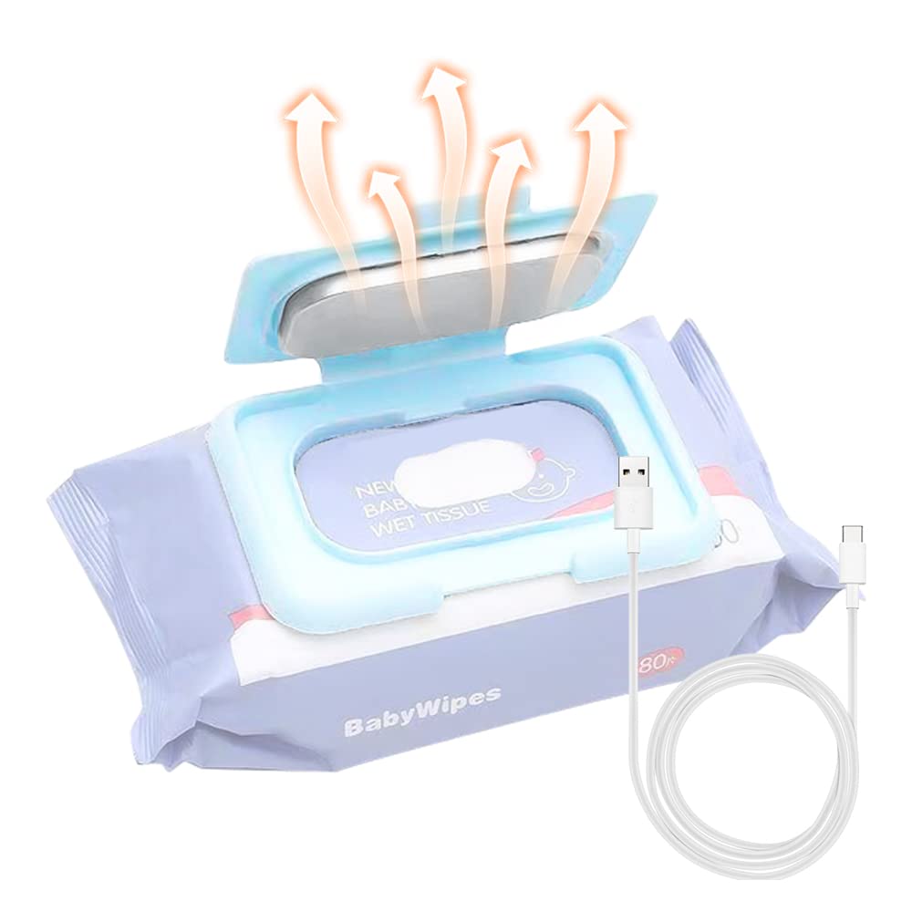 Portable USB Baby Wipe Warmer - Travel-Friendly Wet Wipes Heater for Diaper Changes, On-the-Go Parenting & Nursery Essentials