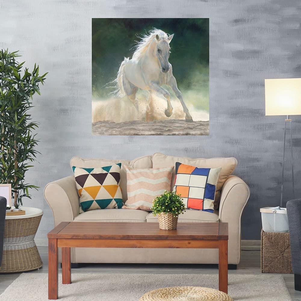 Marie Channer Fine Art Canvas Rhapsody Wall Decor - 32x32 Inch Ready to Hang Painting for Living Room, Bedroom, Office & More - Modern Abstract Artwork for Home & Commercial Spaces