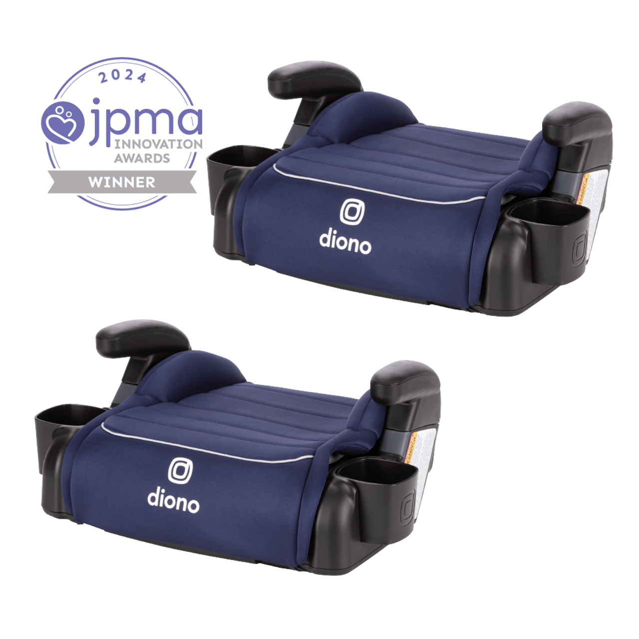 Diono Connect3 R Backless Booster Car Seat for Kids - 2 Pack | Lightweight & Portable | Ideal for Travel, School Carpool & Everyday Use