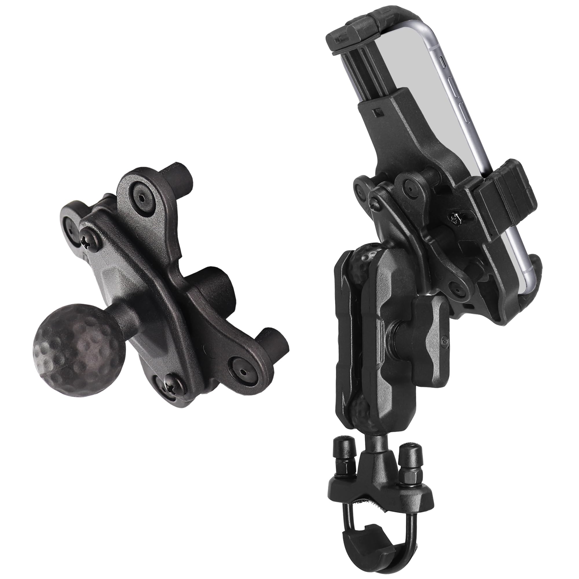WINDFRD Anti-Vibration Motorcycle Phone Mount for iPhone 14 Pro Max - Handlebar & Harley Davidson Use