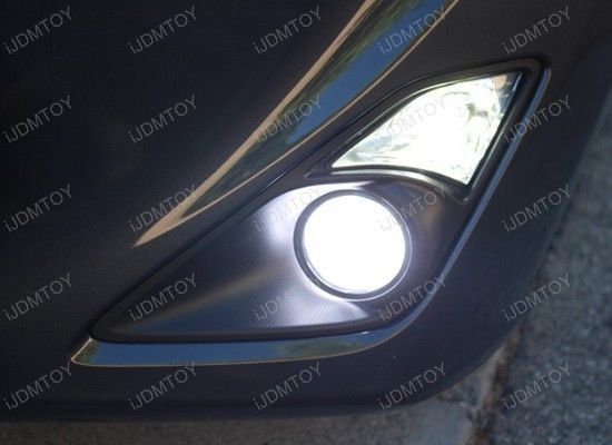 18W High Power 6 LED Fog Lights with Halo Rings - Compatible with Scion FRS & Subaru BRZ - Durable Off-Road Driving Lights for Night Visibility and Style Enhancement