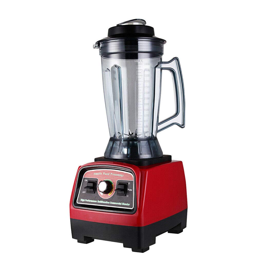 3.3HP 110V 2800W Heavy Duty Commercial Blender - 4L Large Capacity Mixer, Juicer & Food Processor for Smoothies, Ice Crushing & Dough Mixing - Perfect for Restaurants, Bakeries & Home Kitchens