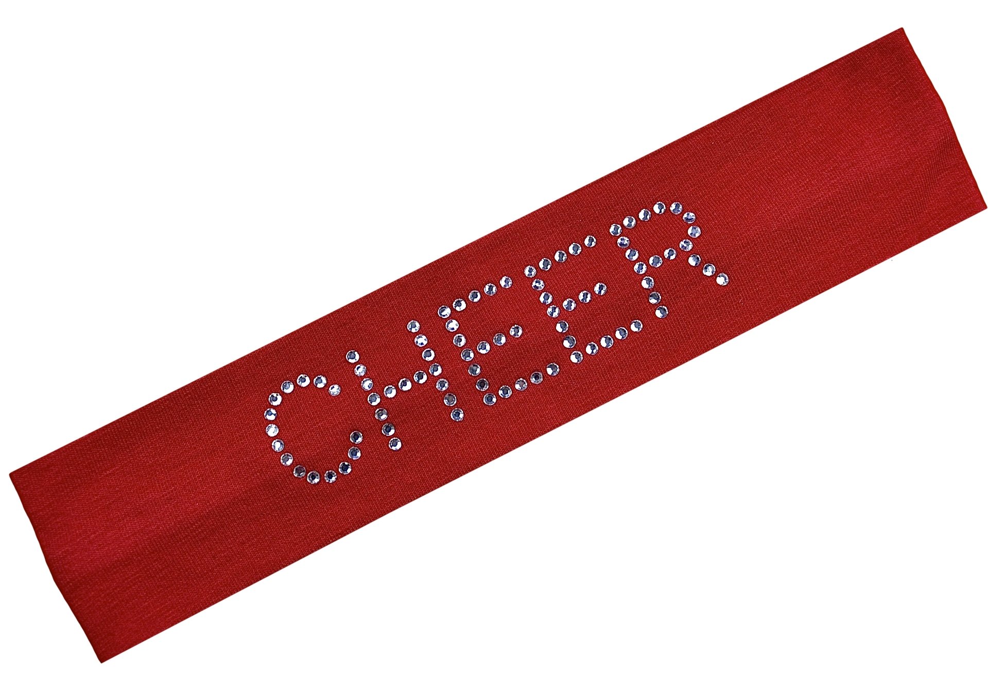 Sparkly Red Rhinestone Cotton Headband for Women - Fashion Hair Accessories for Parties, Weddings & Everyday Wear