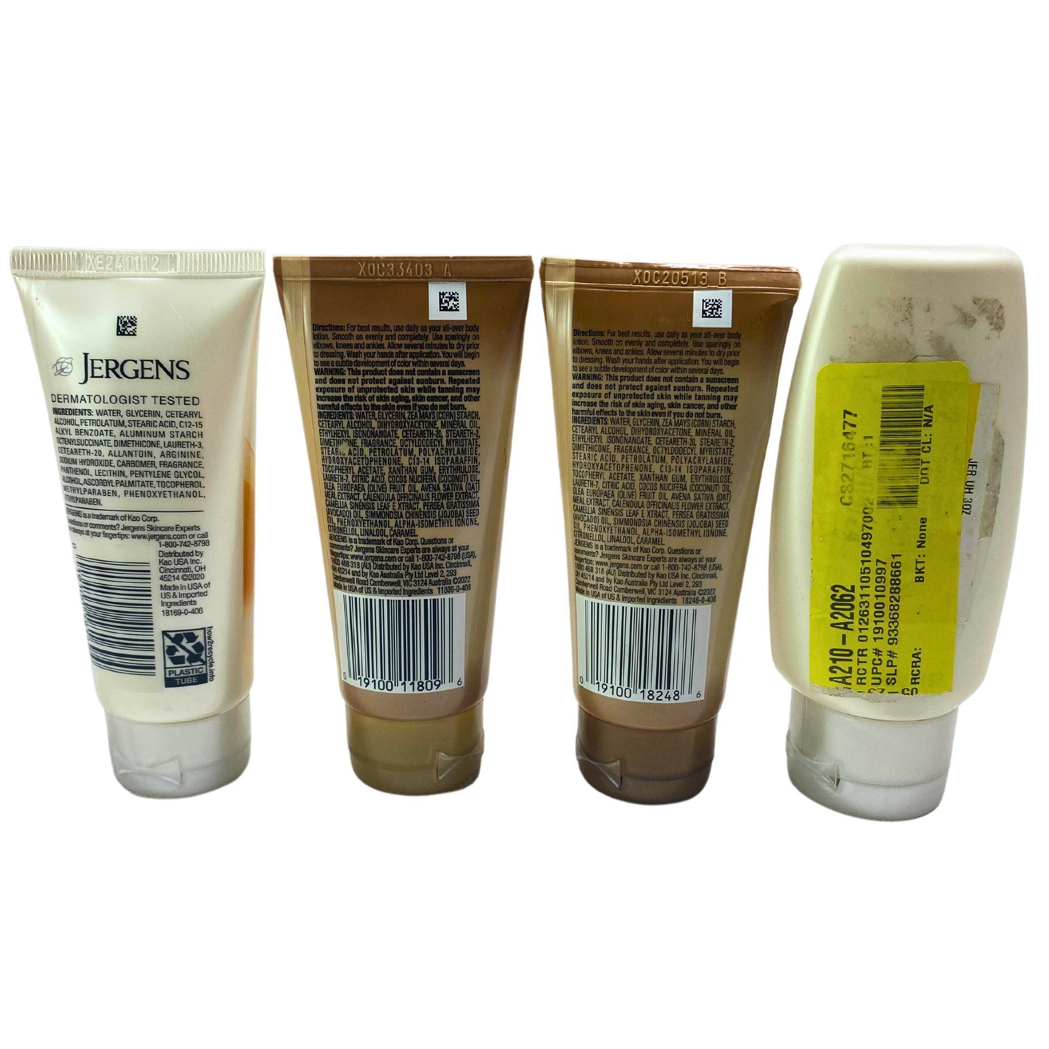 Jergens Glow & Ultra Healing Lotion - Medium & Fair Skin Tones - 2 x 3oz (120 Pack) - Daily Moisturizer for Soft, Radiant Skin - Perfect for Dry Skin Care & Self-Tanning Prep