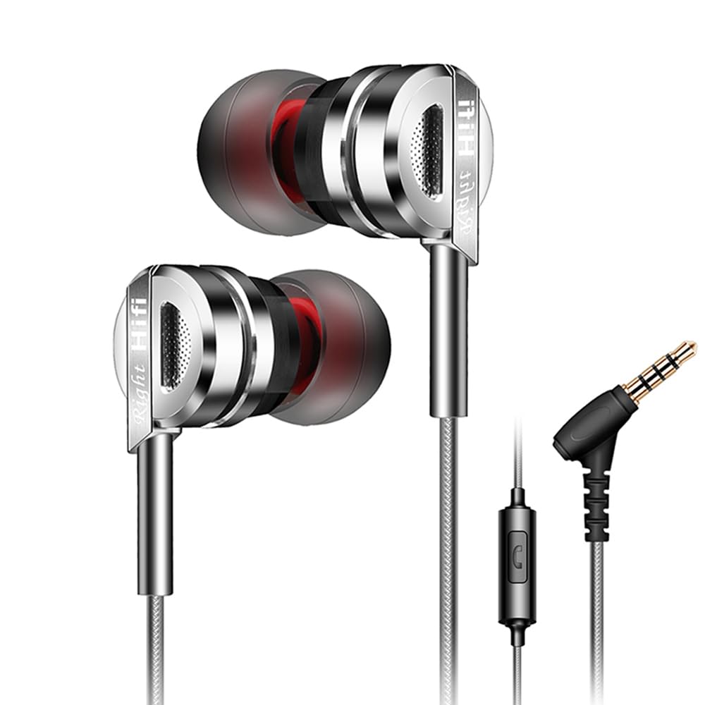 QKZ DM9 Wired In-Ear Monitor Headphones with Noise Canceling & Built-in Mic - High-Performance Gaming Headset for PC, Mobile & Console Gaming | Perfect for Competitive Gamers & Music Lovers