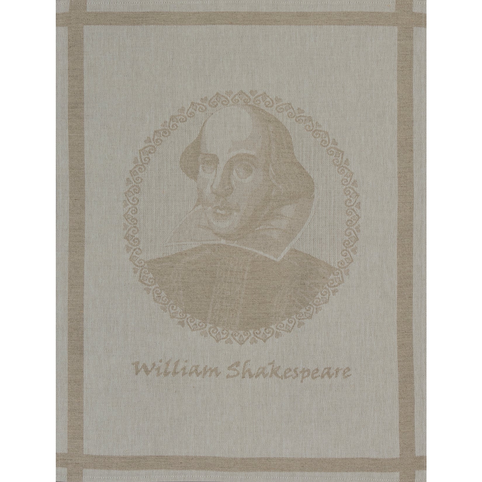 Premium William Shakespeare Linen Blend Tea Towel - Vintage Literary Kitchen Decor, Dish Drying & Hand Towel for Shakespeare Fans