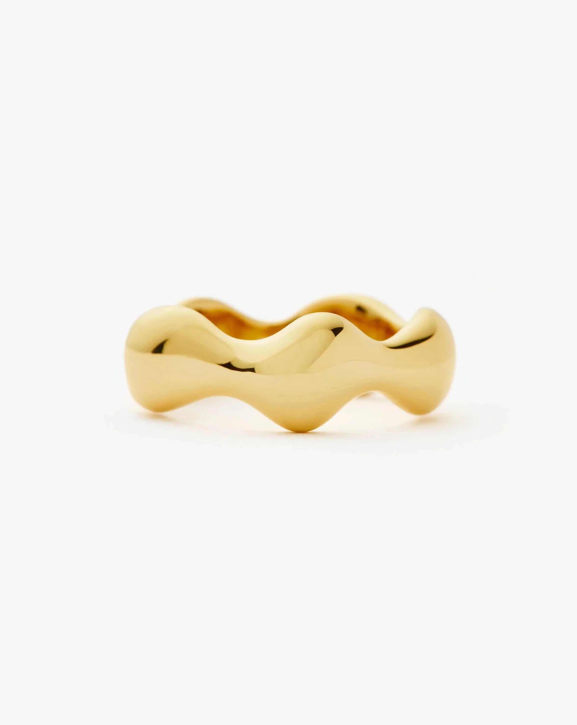 Eny Puffy Stacking Ring - 18k Gold Plated Women's Fashion Jewelry for Layering & Everyday Wear | Perfect Gift for Her