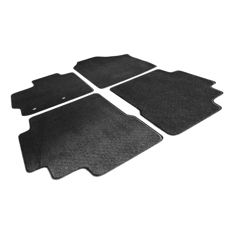 FREEMOTOR802® Premium Nylon Car Floor Mats for 2007-2012 Toyota Yaris Sedan - 4PCS Non-Slip Custom Fit Floor Liners | Durable Interior Accessories Replacement (Black) | Perfect for Daily Commute, Road Trips & All-Weather Protection